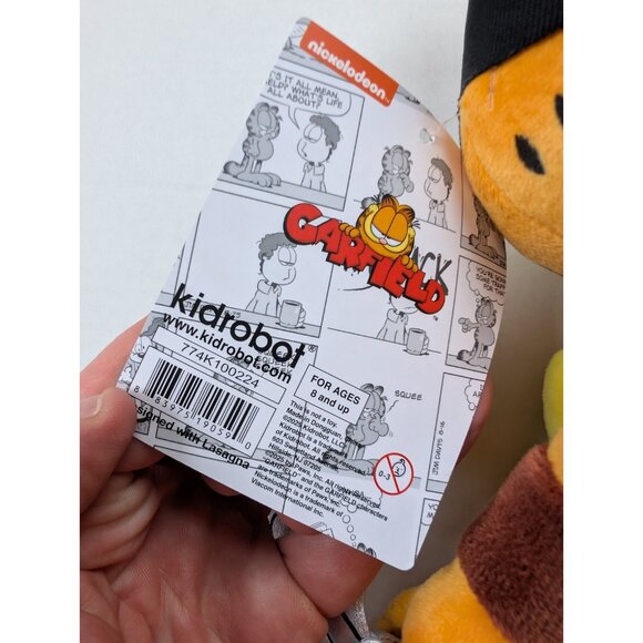 Garfield x TMNT Plush 13" Kidrobot NWT Teenage Mutant Ninja Turtles Garfello - Picture 6 of 6
